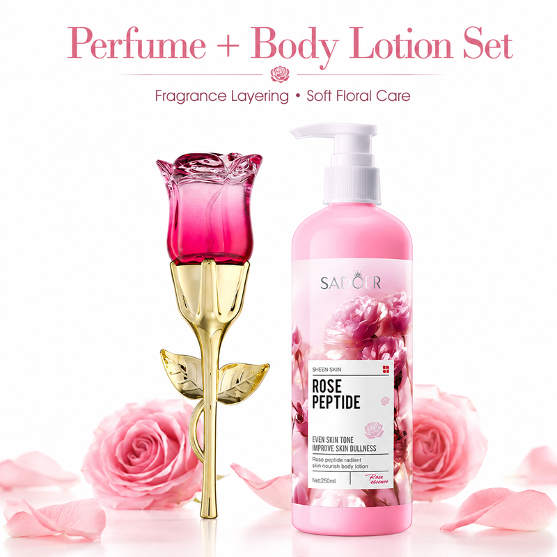 Perfume Fragrance Lotion - Set de Perfume y Loción Corporal