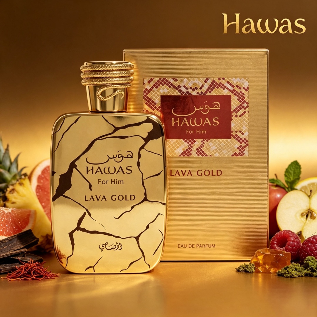 Hawas Lava Gold de Rasasi, Per - Pure Perfume Fragrance reseña y precio