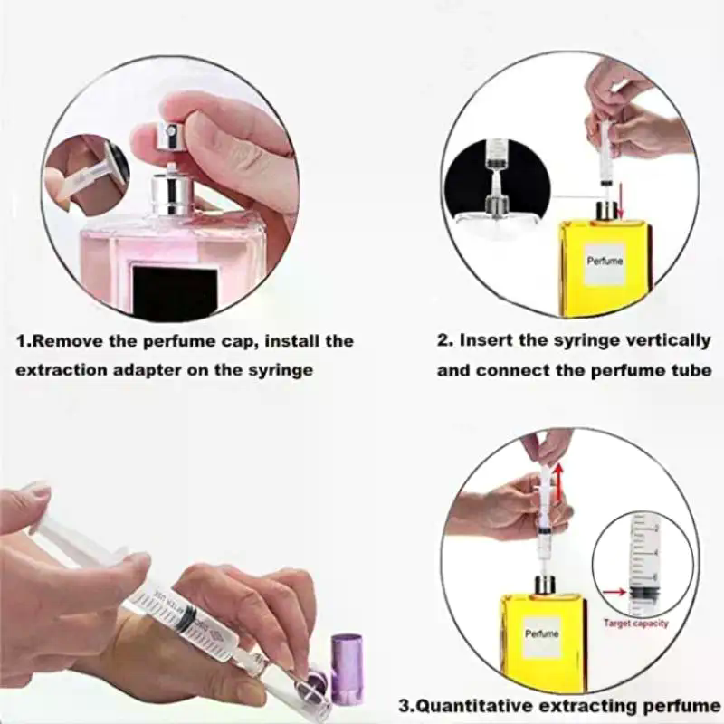 Jeringa de plástico para dispe - Perfume Fragrance Liquid reseña y precio