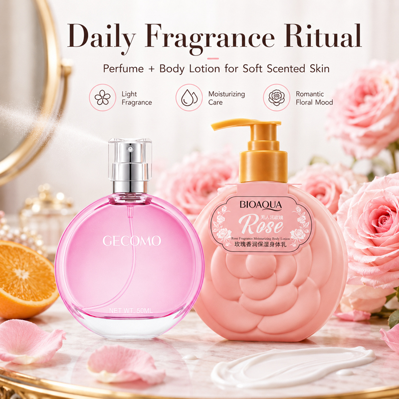 Set de Perfume GECOMO para Muj - Perfume Fragrance Lotion reseña y precio