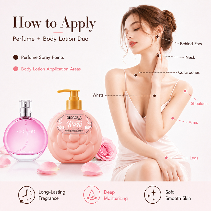 Set de Perfume GECOMO para Muj - Perfume Fragrance Lotion reseña y precio